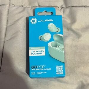 JLab Go Pop+ True Wireless Earbuds - Mint Green